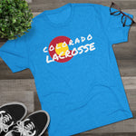 Colorado Lacrosse WHITE Unisex Tri-Blend Crew Tee