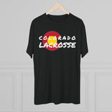 Colorado Lacrosse WHITE Unisex Tri-Blend Crew Tee