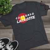 Colorado Lacrosse WHITE Unisex Tri-Blend Crew Tee