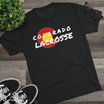 Colorado Lacrosse WHITE Unisex Tri-Blend Crew Tee