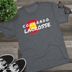 Colorado Lacrosse WHITE Unisex Tri-Blend Crew Tee