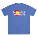 Colorado Lacrosse WHITE Unisex Tri-Blend Crew Tee