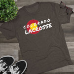 Colorado Lacrosse WHITE Unisex Tri-Blend Crew Tee