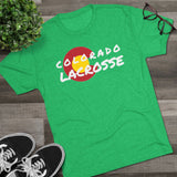 Colorado Lacrosse WHITE Unisex Tri-Blend Crew Tee