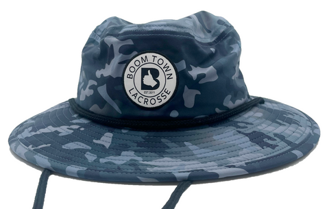 Navy Blue Camo Bucket Hat