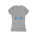 Boomerang Women's Jersey Short Sleeve Deep V-Neck Tee