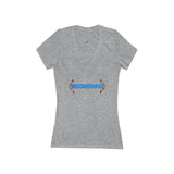 Boomerang Women's Jersey Short Sleeve Deep V-Neck Tee