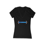 Boomerang Women's Jersey Short Sleeve Deep V-Neck Tee