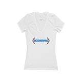 Boomerang Women's Jersey Short Sleeve Deep V-Neck Tee