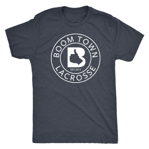White Boom Town Circle Logo Men's T-Shirt
