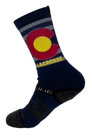 Blue Colorado Lacrosse Socks