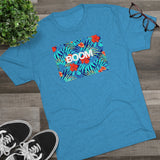 Floral Unisex Tri-Blend Crew Tee