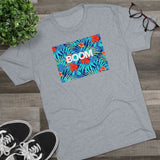 Floral Unisex Tri-Blend Crew Tee