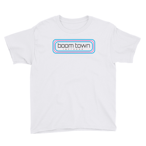 Retro Boom Town Logo Youth Short Sleeve T-Shirt