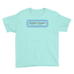 Retro Boom Town Logo Youth Short Sleeve T-Shirt