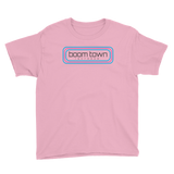 Retro Boom Town Logo Youth Short Sleeve T-Shirt