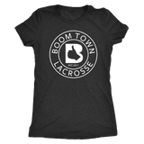 White Boom Town Circle Logo Women's T-Shirt