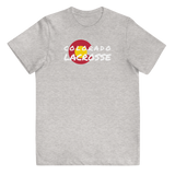 White Colorado Lacrosse Youth jersey t-shirt